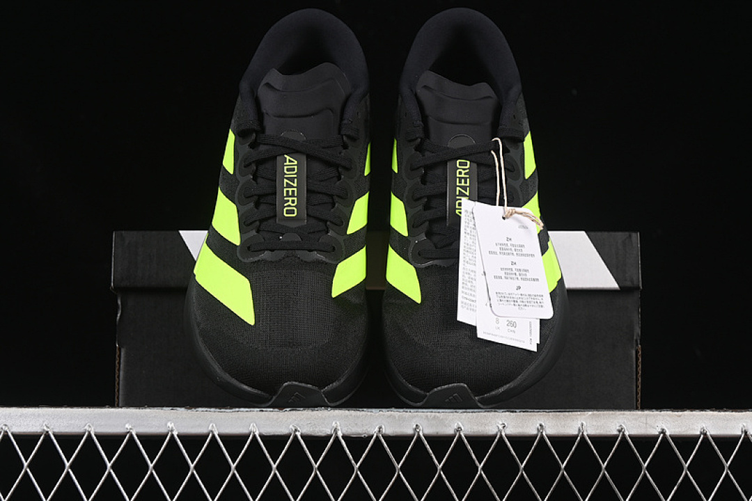 Adidas [ JR3420]-[ADIZERO EVO SL CORE BLACK/LUCID LEMON/IRON METALLIC]-[WOMAN:36-39]-[MAN:40-45] - Image 13