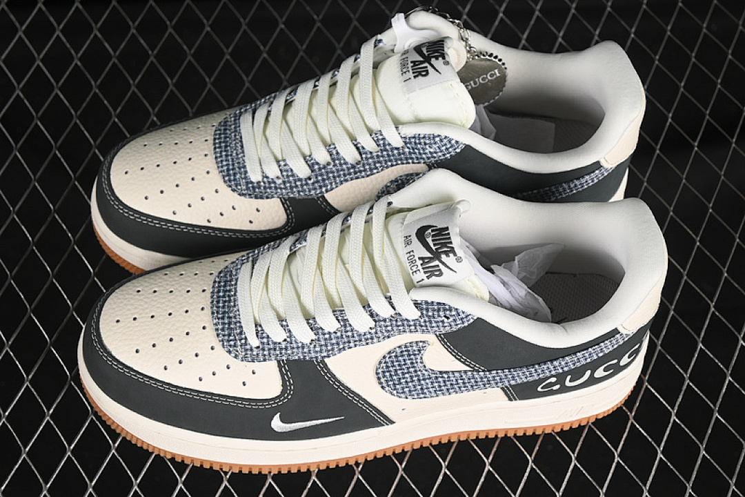Nike [DF0188-058]-[AIR FORCE 1 07 LOW WHITE/GREY/BLUE]-[WOMAN:36-39]-[MAN:40-45] - Image 11
