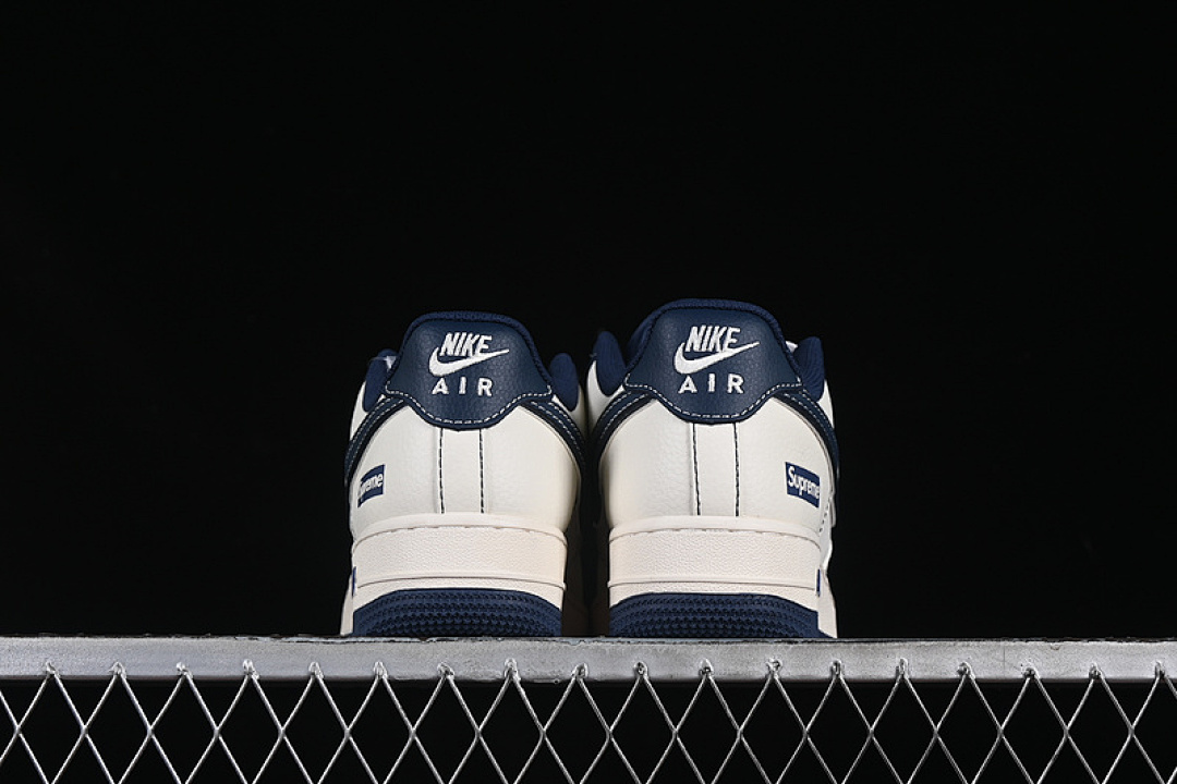 Nike [XS1958-524]-[AIR FORCE 1 07 LOW SUPREME WHITE/BLUE/GREY]-[WOMAN:36-39]-[MAN:40-45] - Image 14
