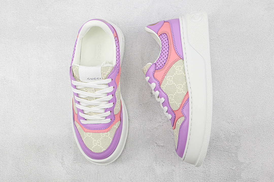 Chanel [GU*CCI SCREENER GG HIGH-TOP SNEAKER PURPLE/PINK/WHITE]-[WOMAN:35-39]-[MAN:40-44] - Image 3