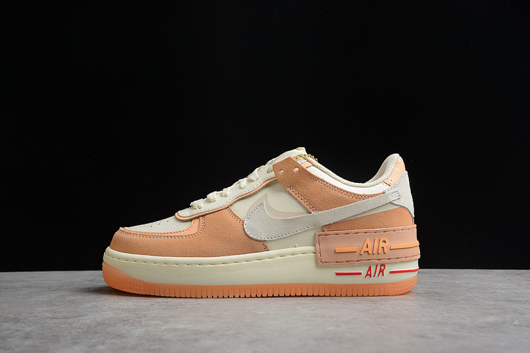 Nike [DM8157-700]-[AIR FORCE 1 SHADOW SISTERHOOD CASHMERE/ORANGE CHALK/LOBSTER/CASHMERE], photo 1