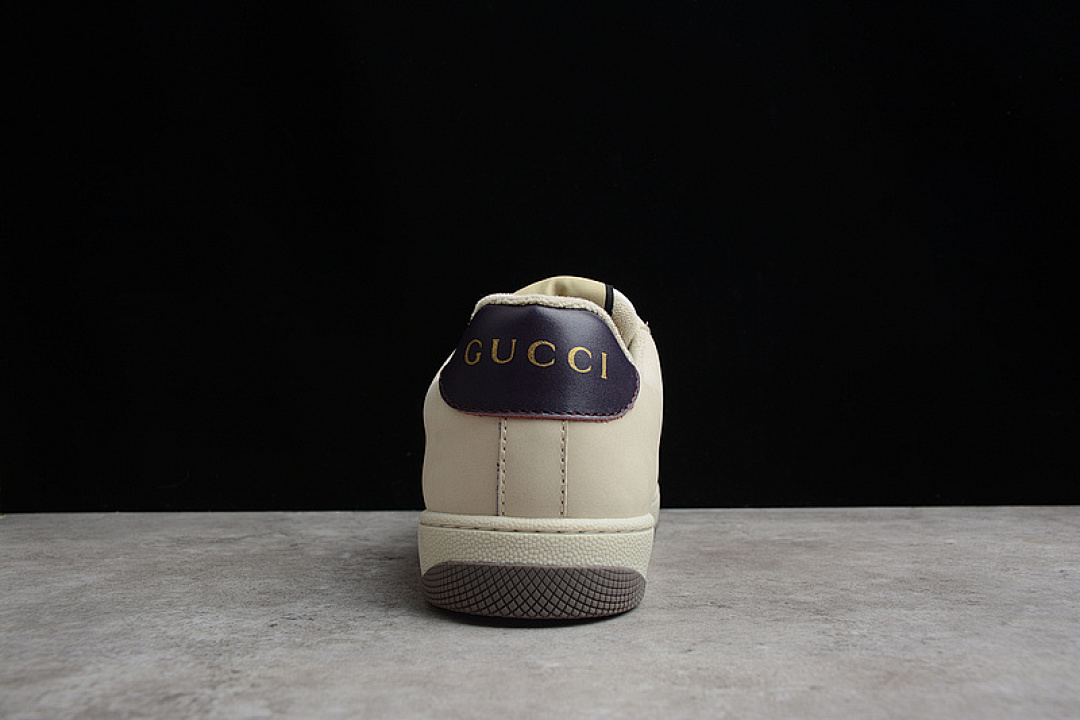 Gucci [43194-A39GO-9064]-[GU*CCI DISTRESSED SCREENER SNEAKERS BEIGE/BROWN/BLUE-RED]-[UNISEX:35-44] - Image 10