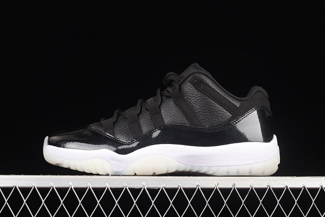 Jordan AIR Jordan 11 RETRO LOW 72-10 BLACK/GYM RED/WHITE/SAIL · AV2187-001, photo 1