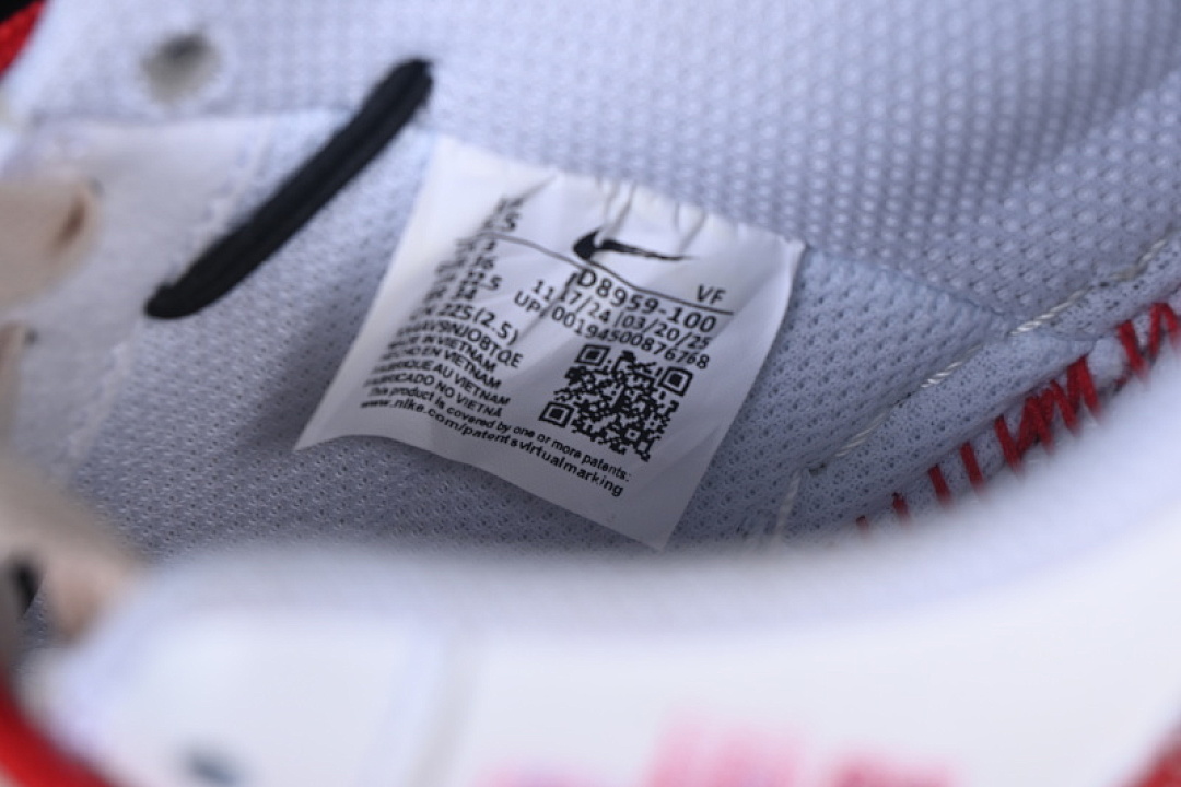 Nike [521-621]-[AIR FORCE 1 07 LOW GEMINI WHITE/RED]-[WOMAN:36-39]-[MAN:40-45] - Image 6