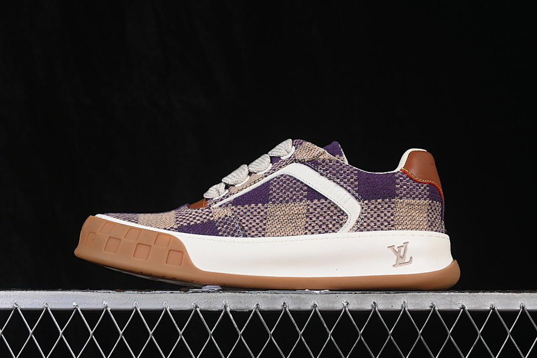Purple [LOW-TOP CASUAL LIFESTYLE SHOES PURPLE/BROWN/WHITE]-[WOMAN:39]-[MAN:40-45], photo 1