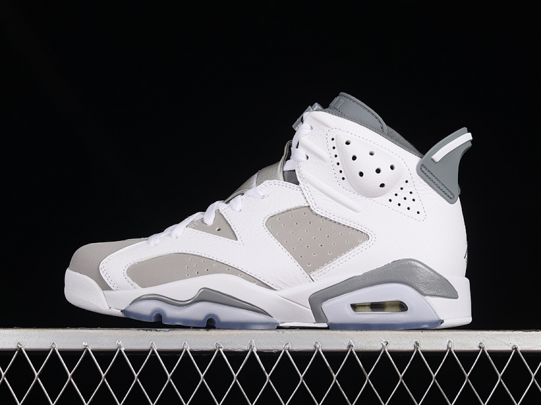 Jordan AIR Jordan 6 WHITE/MEDIUM GREY-COOL GREY · CT8529-100, photo 1