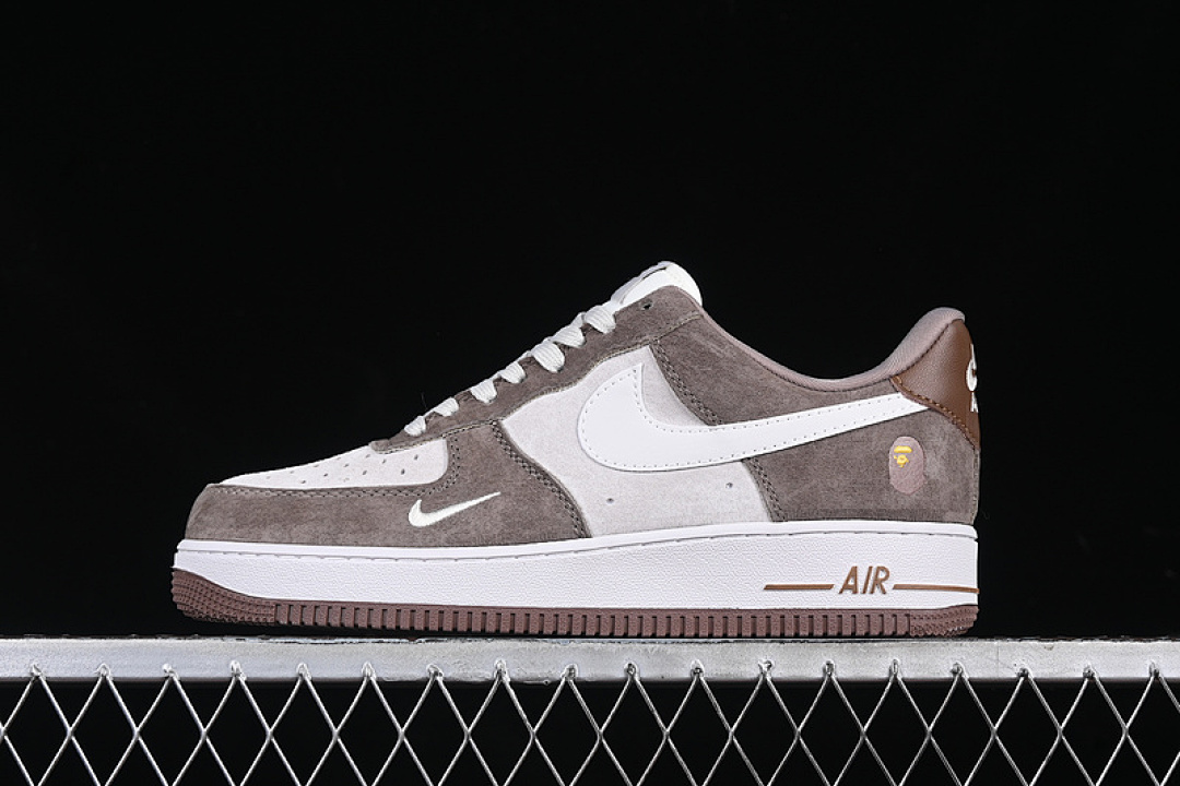 Nike [KK1988-035]-[AIR FORCE 1 07 LOW BAPE WHITE/BROWN]-[WOMAN:36-39]-[MAN:40-45], photo 1