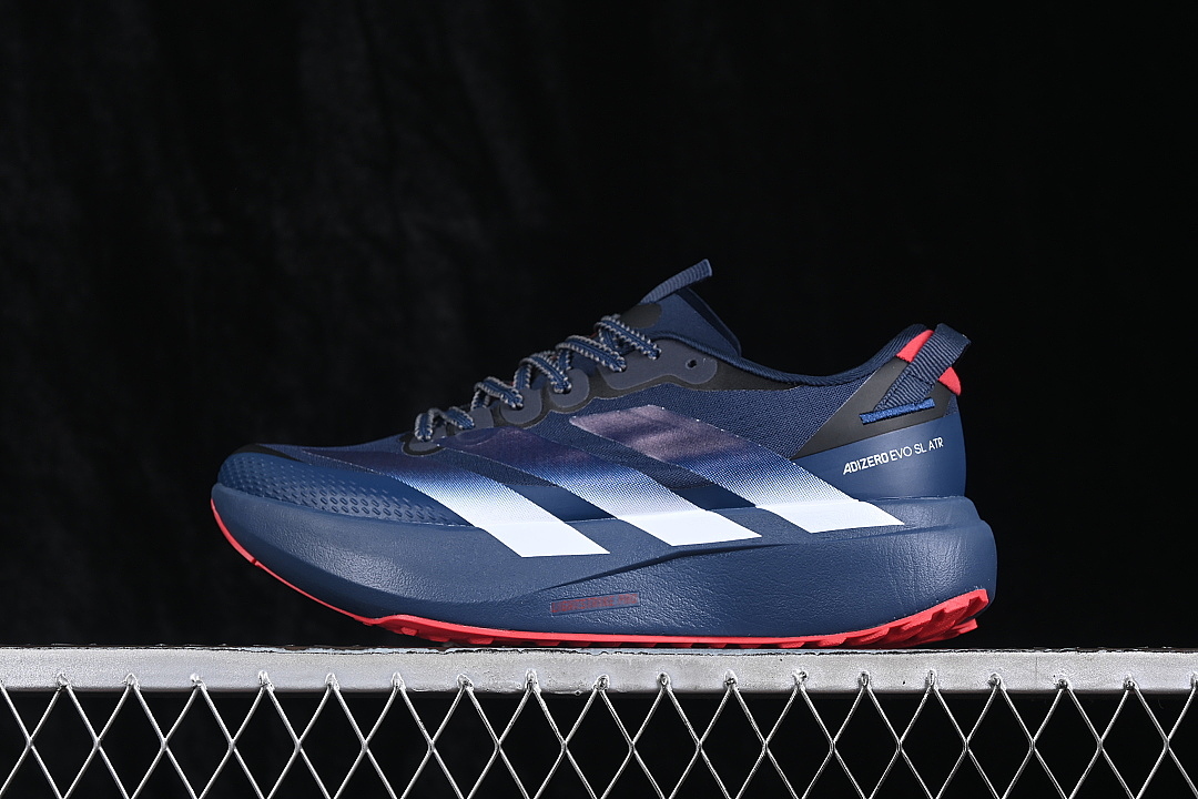Adidas [KK0356]-[ADIZERO EVO SL COMPRESSION RUNNING SHOES NAVY BLUE]-[WOMAN:36-39]-[MAN:40-45] - Image 2