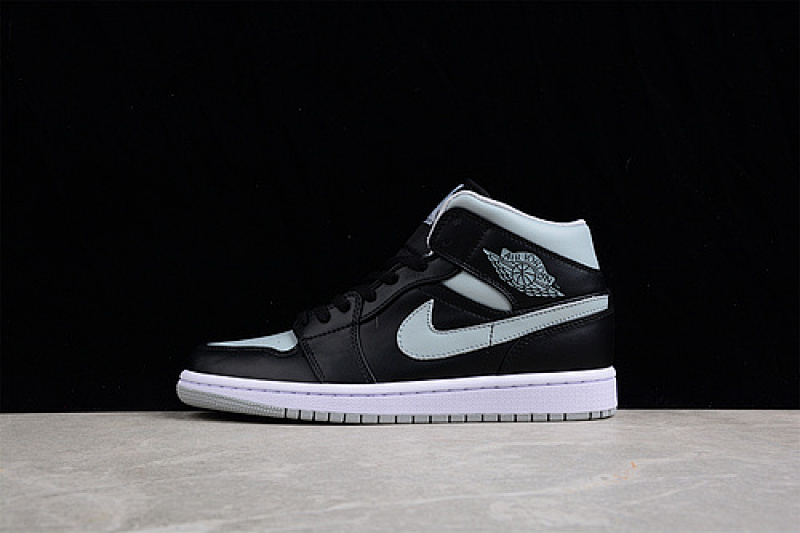 Jordan AIR Jordan 1 MID BLACK/BLACK/GREY · BQ6472-007, photo 1