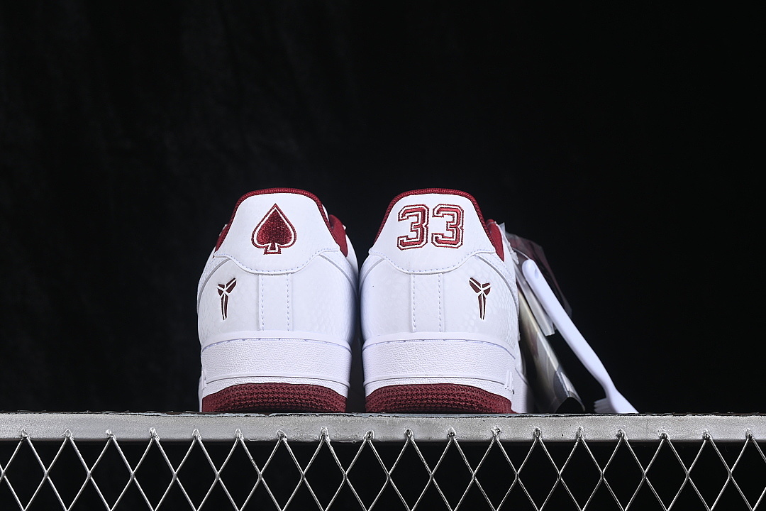 Nike [IB0018-101]-[AIR FORCE 1 07 LOW CASUAL SNEAKERS WINE RED/WHITE]-[WOMAN:36-39]-[MAN:40-45] - Image 13
