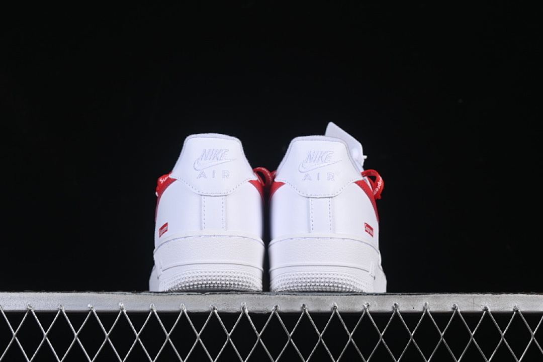 Nike [UP9225-101]-[AIR FORCE 1 07 LOW CASUAL SNEAKERS WHITE/RED]-[WOMAN:36-39]-[MAN:40-45] - Image 13