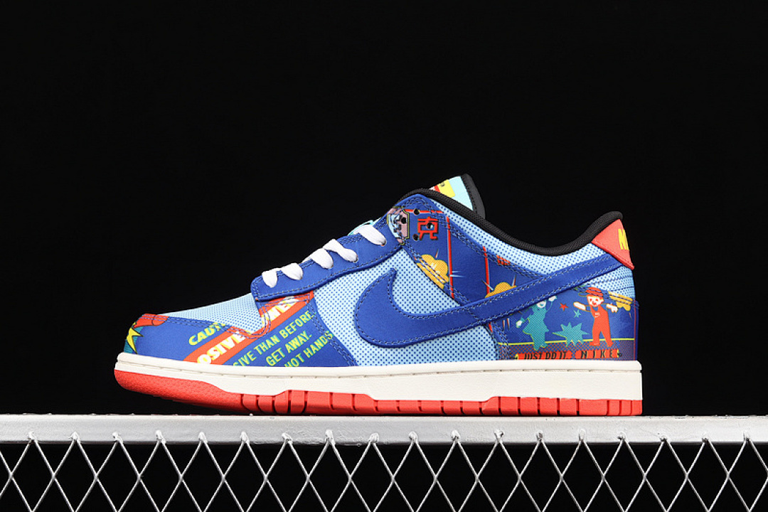Unbranded [DD8477-446]-[SB DUNK LOW CHINESE NEW YEAR FIRECRACKER COPA/HYPER BLUE/CHILE RED/SAIL], photo 1
