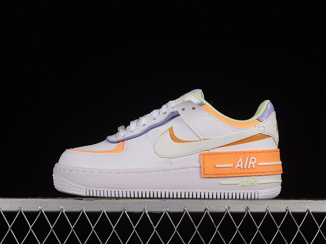 Nike [DX3718-100]-[AIR FORCE 1 SHADOW WHITE/WHITE/PEACH CREAM]-[WOMAN:35.5-40], photo 1