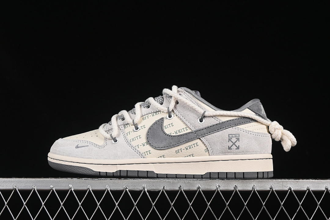 Off-White [YX5066-223]-[SB DUNK LOW OFF-WHITE WHITE/GREY]-[WOMAN:36-39]-[MAN:40-45], photo 1