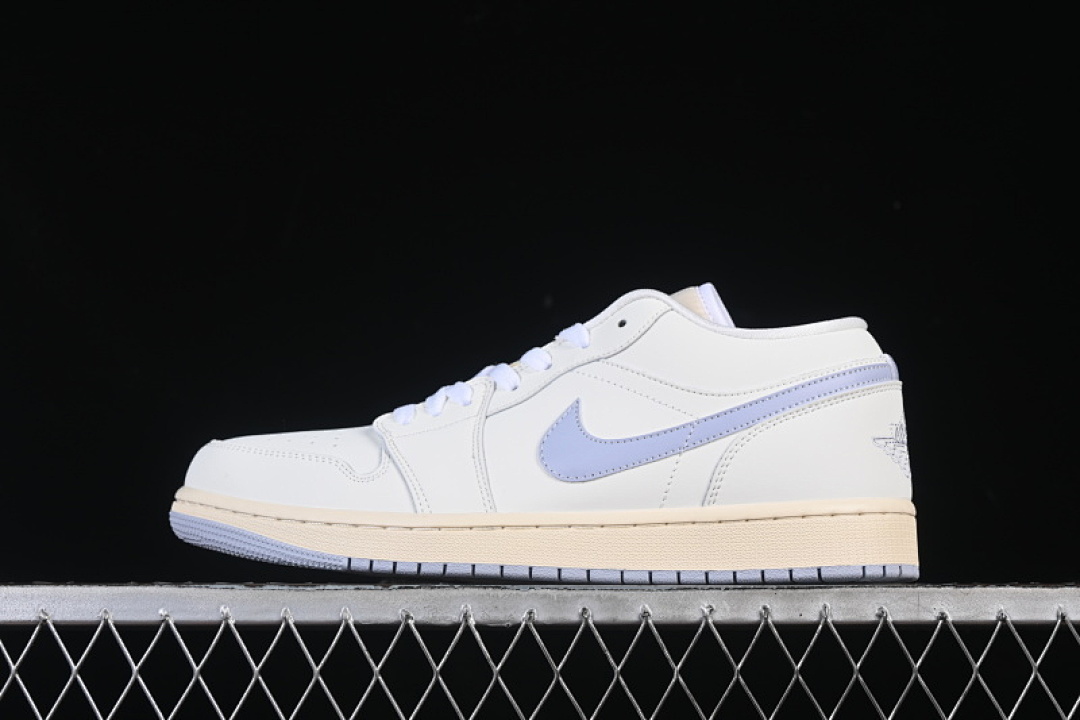 Jordan AIR Jordan 1 LOW AJ1 CASUAL SNEAKERS LIGHT GRAY/WHITE · DC0774-106, photo 1