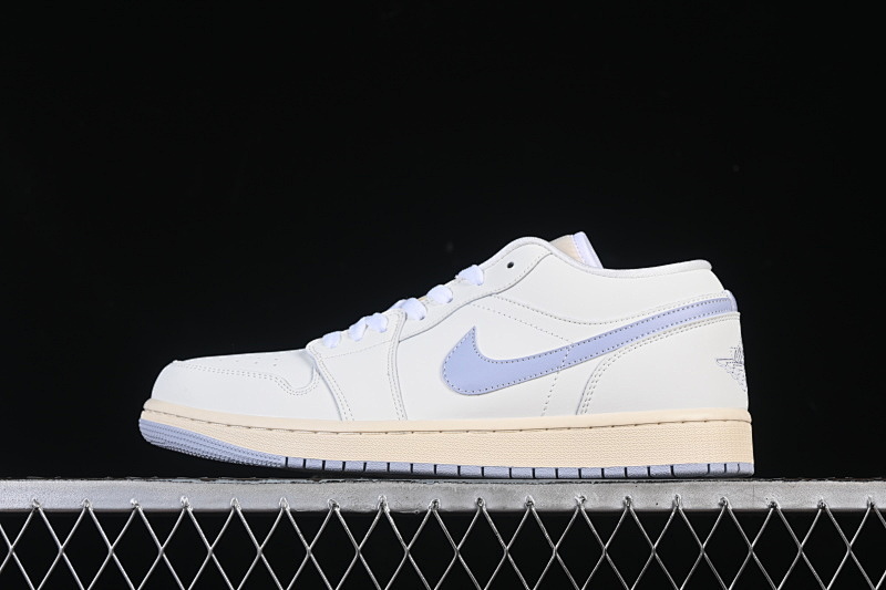 Jordan AIR Jordan 1 LOW AJ1 CASUAL SNEAKERS LIGHT GRAY/WHITE · DC0774-106, photo 1