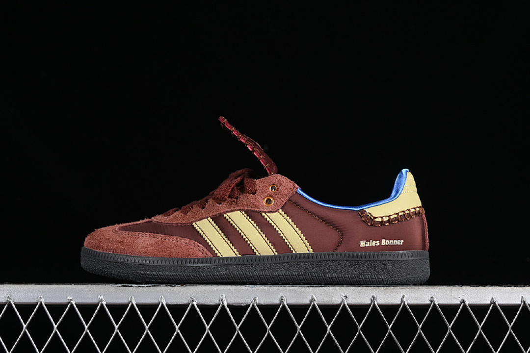 Adidas [IE0579]-[WALES BONNER SAMBA NYLON FOX BROWN/SANDY BEIGE/LUCKY BLUE]-[WOMAN:35-39]-[MAN:40-44] - Image 2