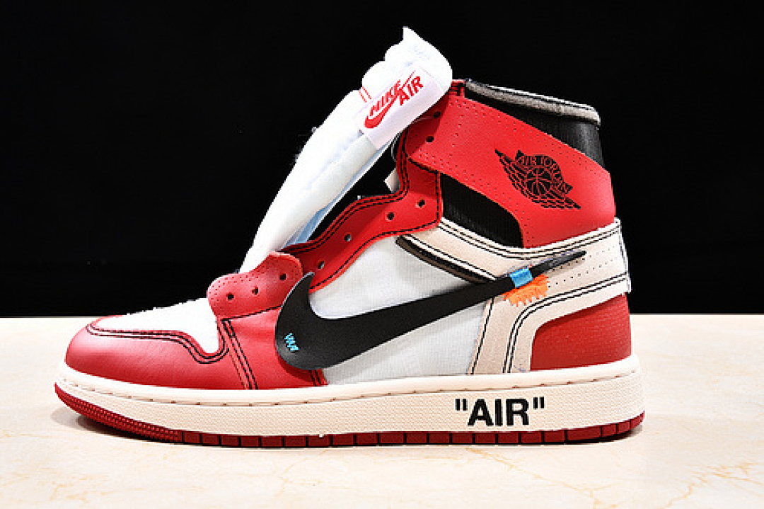 Off-White [AA3834-101]-[GET AIR JORDAN 1 HIGH X OFF WHITE CHICAGO WHITE/BLACK-VARSITY RED]-[UNISEX:36-46], photo 1