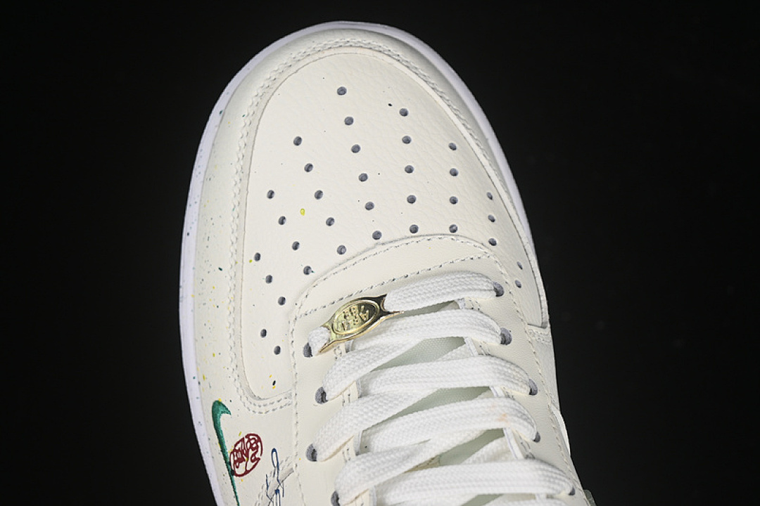 Nike [DQ7582-101]-[AIR FORCE 1 07 LOW WHITE/GREEN]-[WOMAN:36-39]-[MAN:40-45] - Image 10