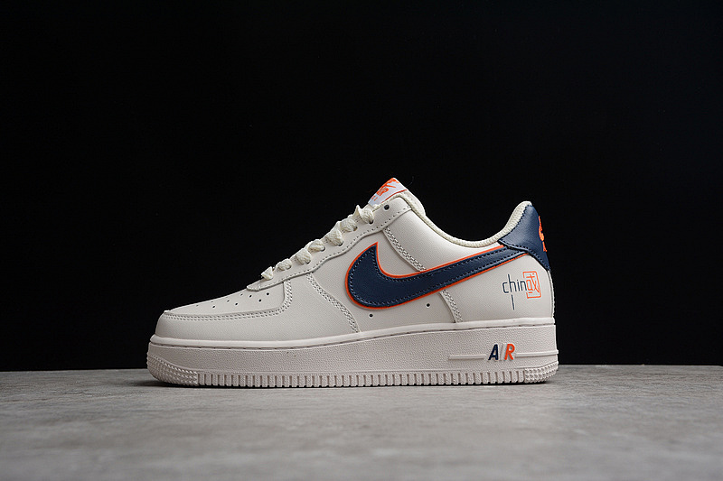 Nike Nike AIR FORCE 1 LOW 07 WHITE/BLUE/ORANGE · BS8871-101, photo 1