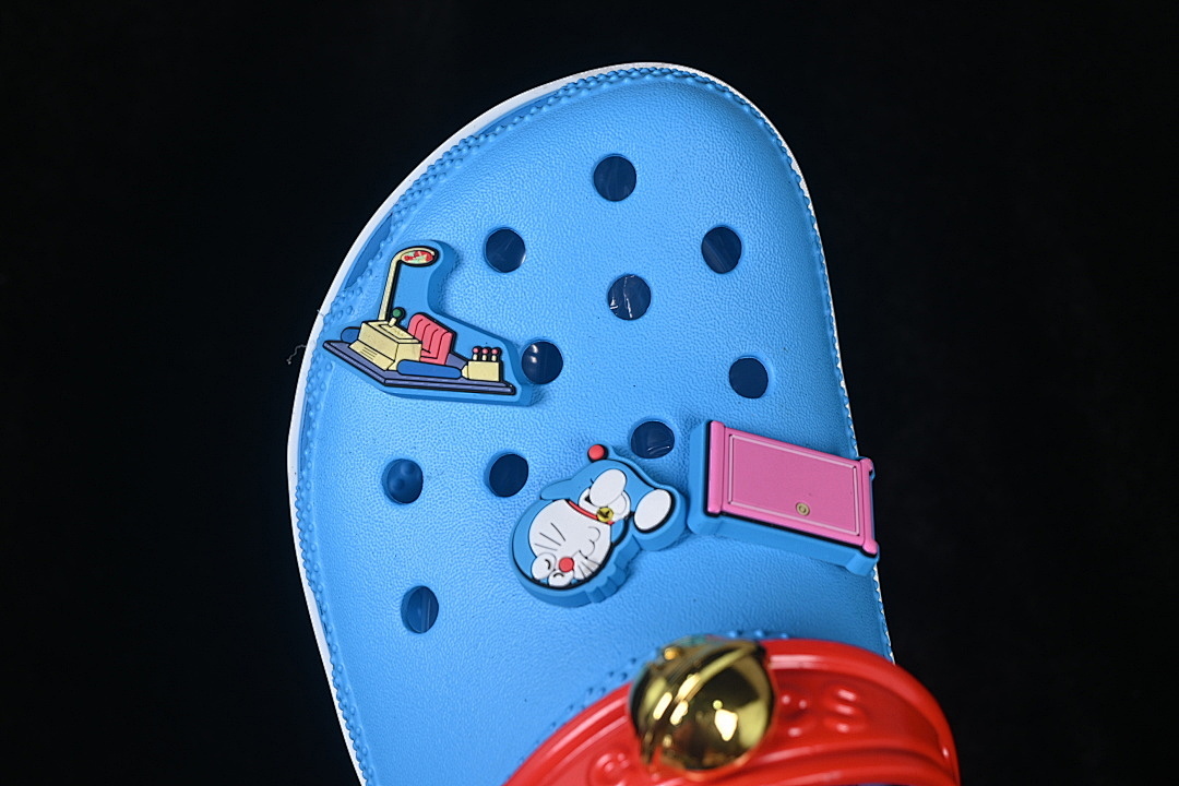 Crocs [CASUAL SLIP-ON SHOES BLUE/RED/BLUE]-[WOMAN:36-39]-[MAN:40-46] - Image 6