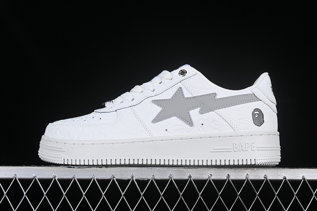 Bape [1J80191052]-[BAPESTA #3 M1 LINE CAMO WHITE]-[WOMAN:36-39]-[MAN:40-46], photo 1