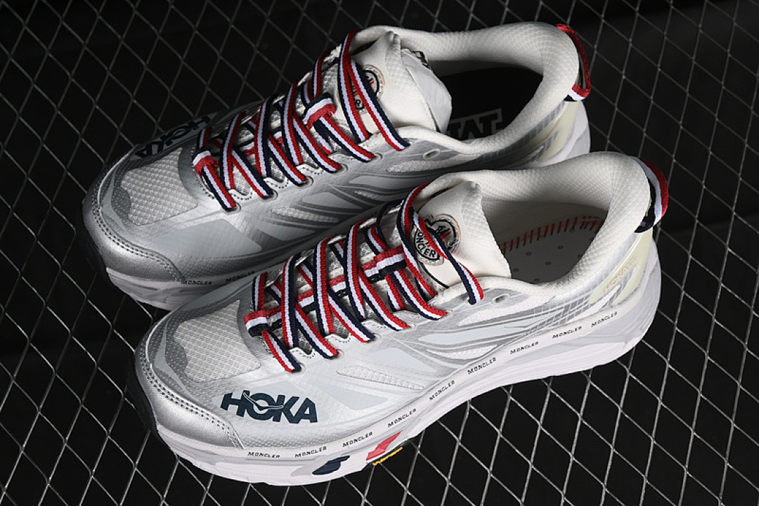 Hoka [1129992 NCHMS]-[MONCLER X HOKA MAFATE SPEED 2 WHITE/RED/BLUE/SILVER]-[WOMAN:36-39]-[MAN:40-45] - Image 11