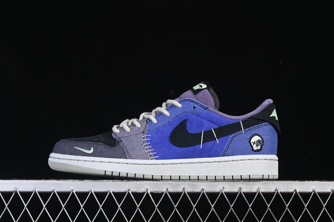 Jordan [IH2309-500]-[AIR JORDAN 1 LOW VOODOO AJ1 KLEIN BLUE/WHITE/BLACK]-[WOMAN:36-39]-[MAN:40-46], photo 1