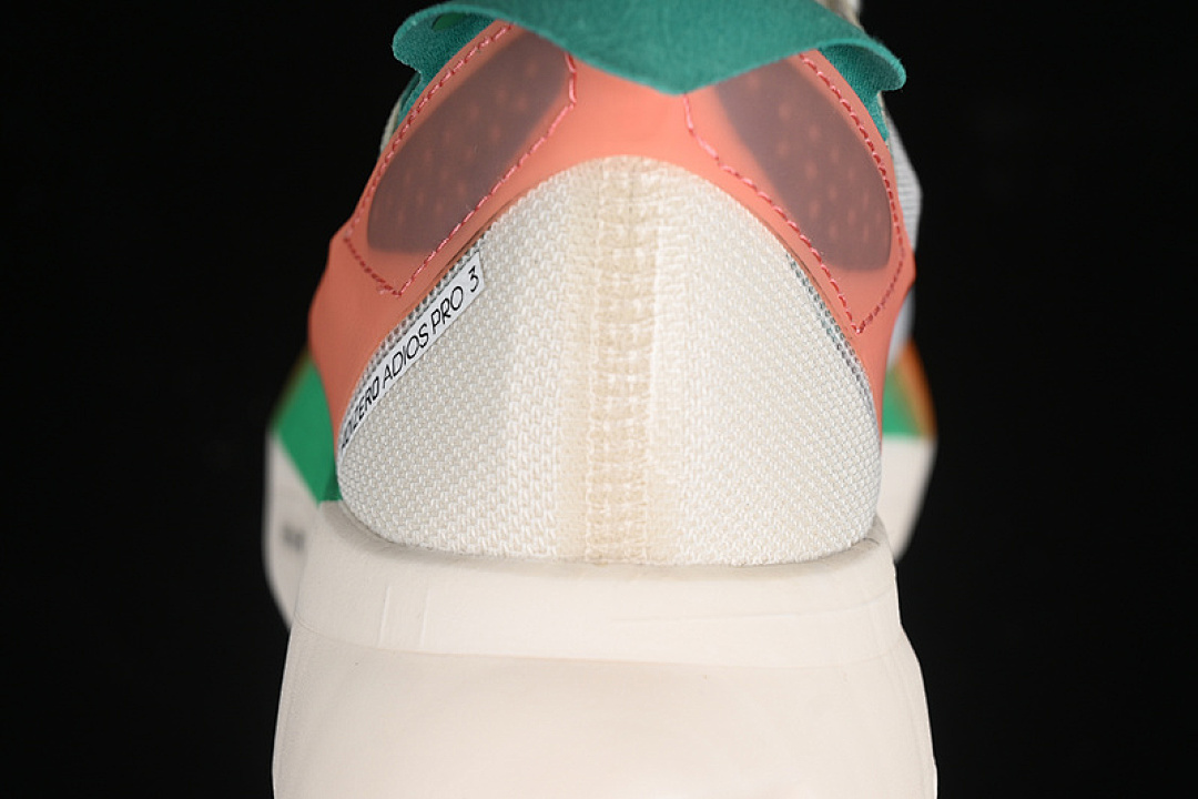 Adidas [HQ3688]-[ADIZERO ADIOS PRO 3 WHITE TINT/CORE BLACK/CORAL FUSION]-[WOMAN:36-39]-[MAN:40-45] - Image 7