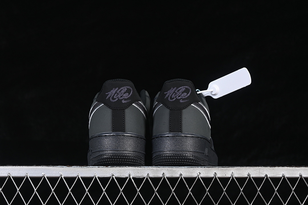 Unbranded [IB6842-002]-[AIR FORCE 1 07 LOW CASUAL SNEAKERS DARK GRAY/BLACK]-[WOMAN:36-39]-[MAN:40-45] - Image 13