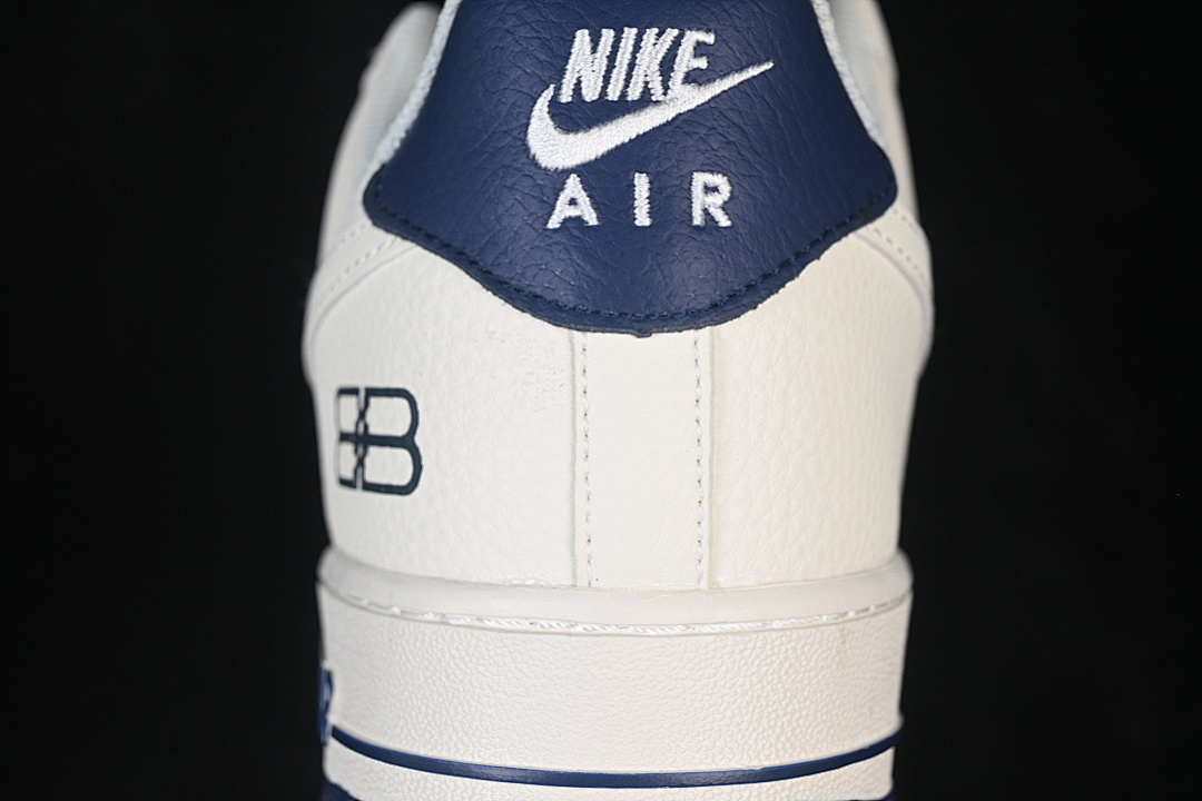 Nike [DN1688-817]-[AIR FORCE 1 07 LOW CASUAL SNEAKERS BEIGE/NAVY BLUE]-[WOMAN:36-39]-[MAN:40-45] - Image 7