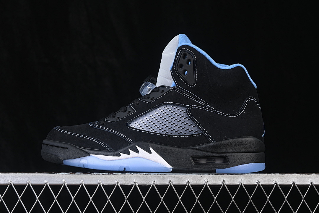 Unbranded [DD0587-008]-[JORDAN 5 RETRO BLACK/UNIVERSITY BLUE/WHITE]-[WOMAN:36-39]-[MAN:40-48.5] - Image 2