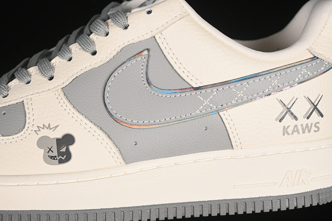 Nike [KK1988-078]-[AIR FORCE 1 07 LOW KAWS WHITE/GREY]-[WOMAN:36-39]-[MAN:40-45] - Image 8