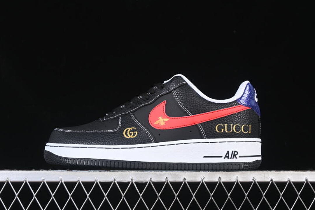 Nike [AH8462-001]-[AIR FORCE 1 07 LOW WHITE/BLACK/RED/BLUE]-[WOMAN:36-39]-[MAN:40-45] - Image 2