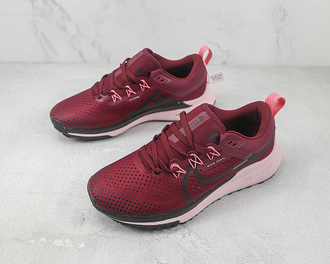 Nike [DJ6158-401]-[REACT PEGASUS TRAIL 4 RED/BLACK/PINK]-[MAN:40-45] - Image 4