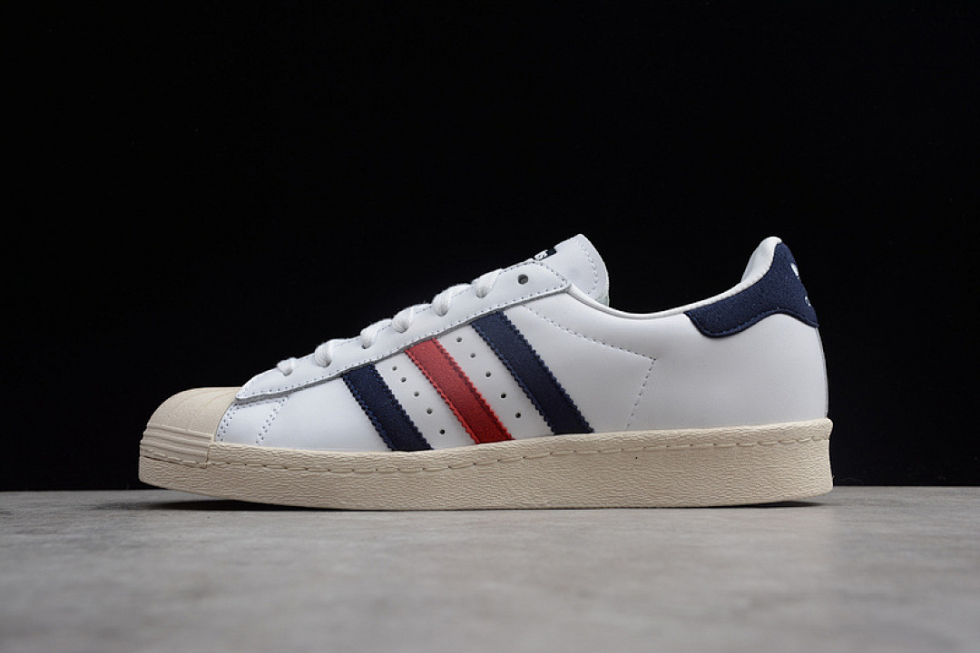 Unbranded [CQ2886]-[SUPERSTAR 80S WHITE/BLUE/RED]-[WOMAN:36-39 1/3]-[MAN:40-44]-[OG00114], photo 1