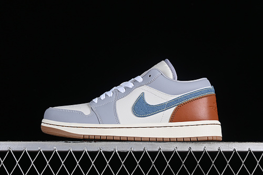 Jordan [FZ5046-041]-[AIR JORDAN 1 LOW PHANTOM/COCONUT MILK/AMBER BROWN/LIGHT ARMORY BLUE]-[36-46], photo 1