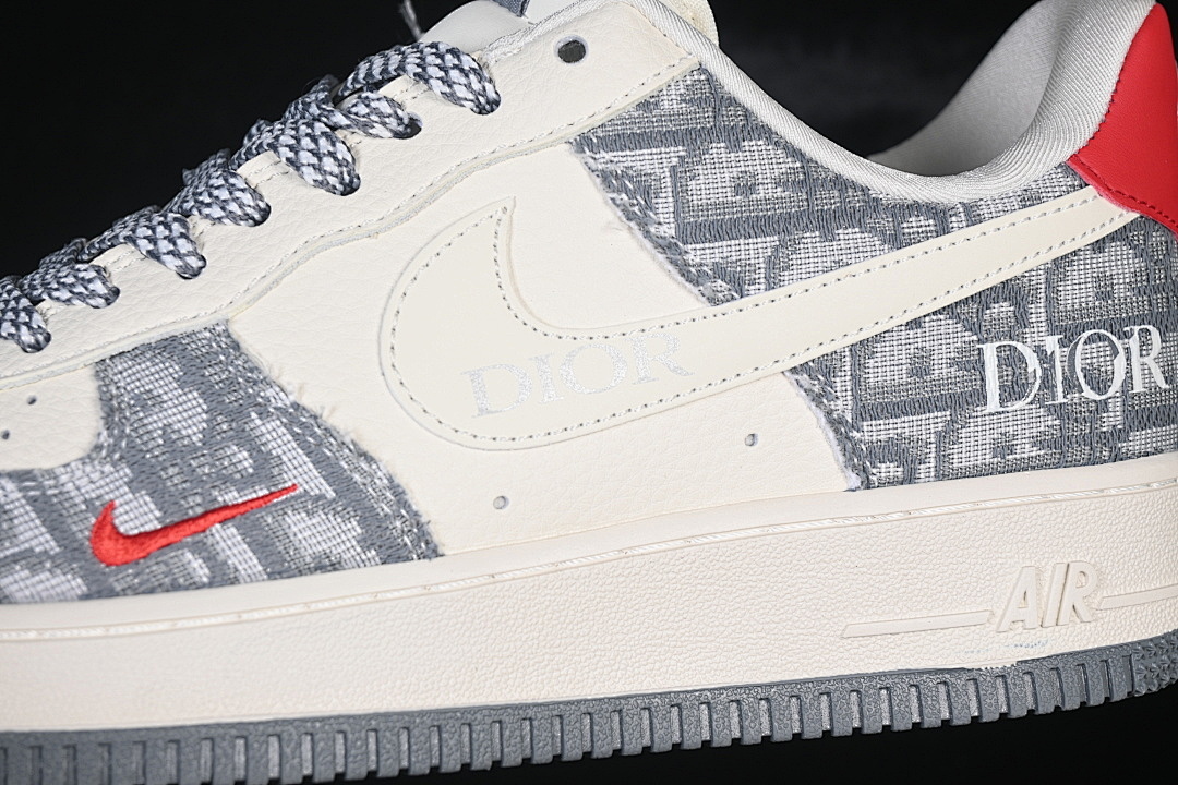Nike [DN1688-812]-[AIR FORCE 1 07 LOW WHITE/GREY/RED]-[WOMAN:36-39]-[MAN:40-45] - Image 8