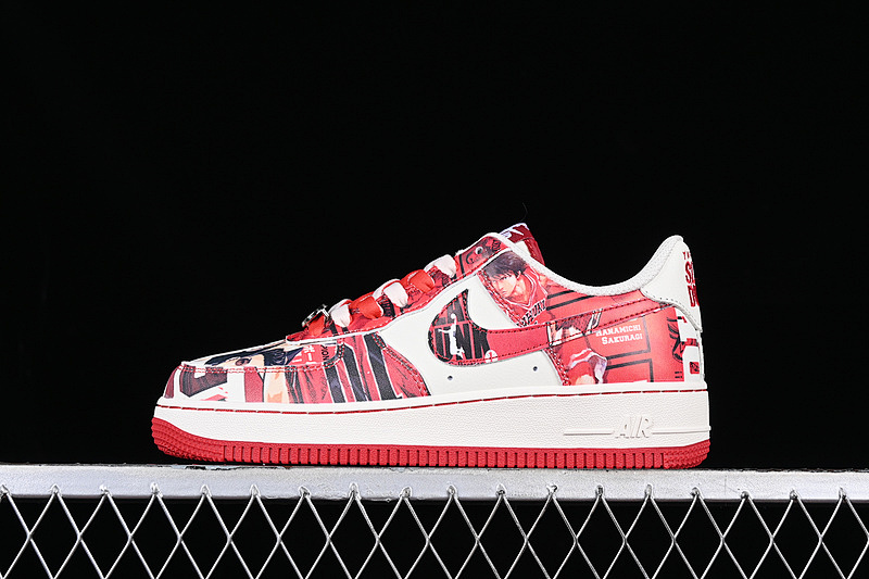 Nike Nike AIR FORCE 1 07 LOW SLUM DUNK RED/WHITE/BLACK · SD1990-111, photo 1