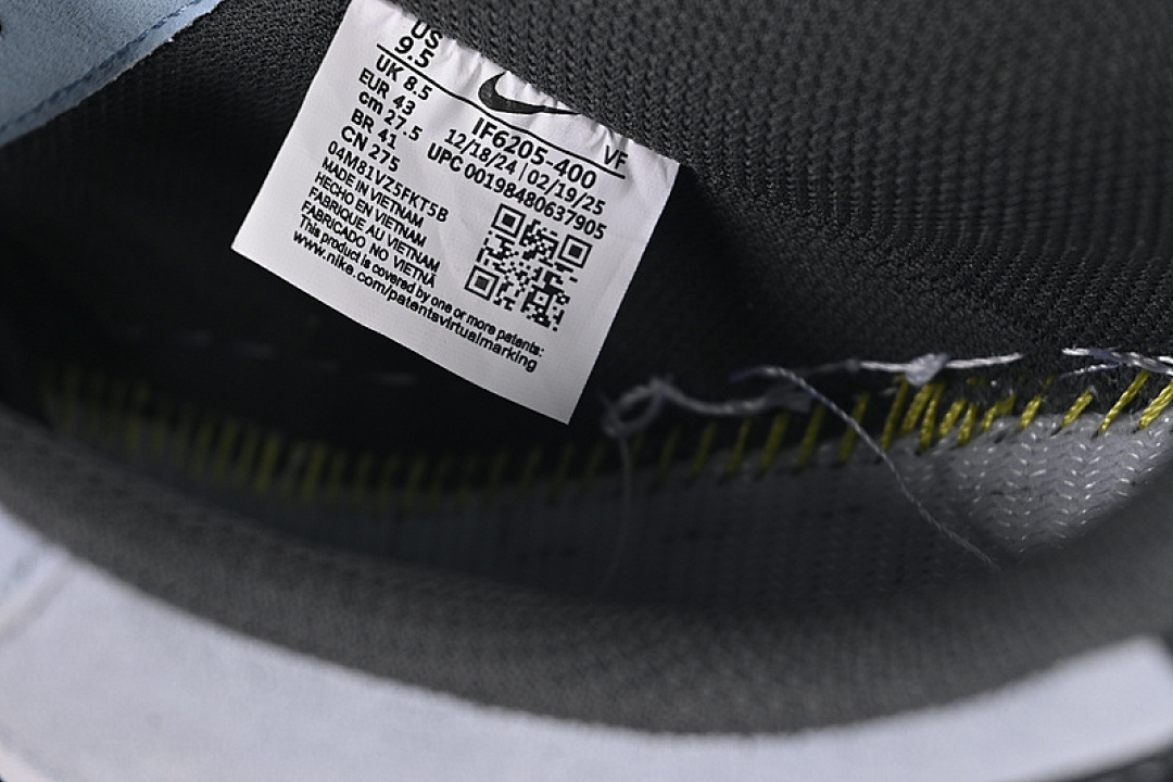 Nike [IF6205-400]-[AIR FORCE 1 07 LOW WHITE/GREY/BLACK]-[WOMAN:36-39]-[MAN:40-45] - Image 6