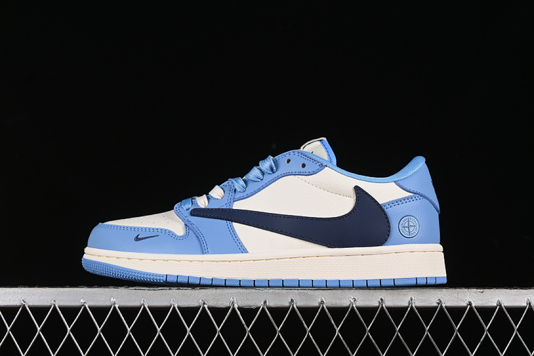 Jordan TRAVIS SCOTT X FRAGMENT DESIGN AIR Jordan 1 LOW OG SP WHITE/BLUE/BLACK · JJ5288-009, photo 1