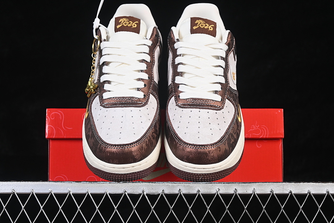 Nike [KD1688-005]-[AIR FORCE 1 07 LOW WHITE/BROWN/GOLD]-[WOMAN:36-39]-[MAN:40-45] - Image 13