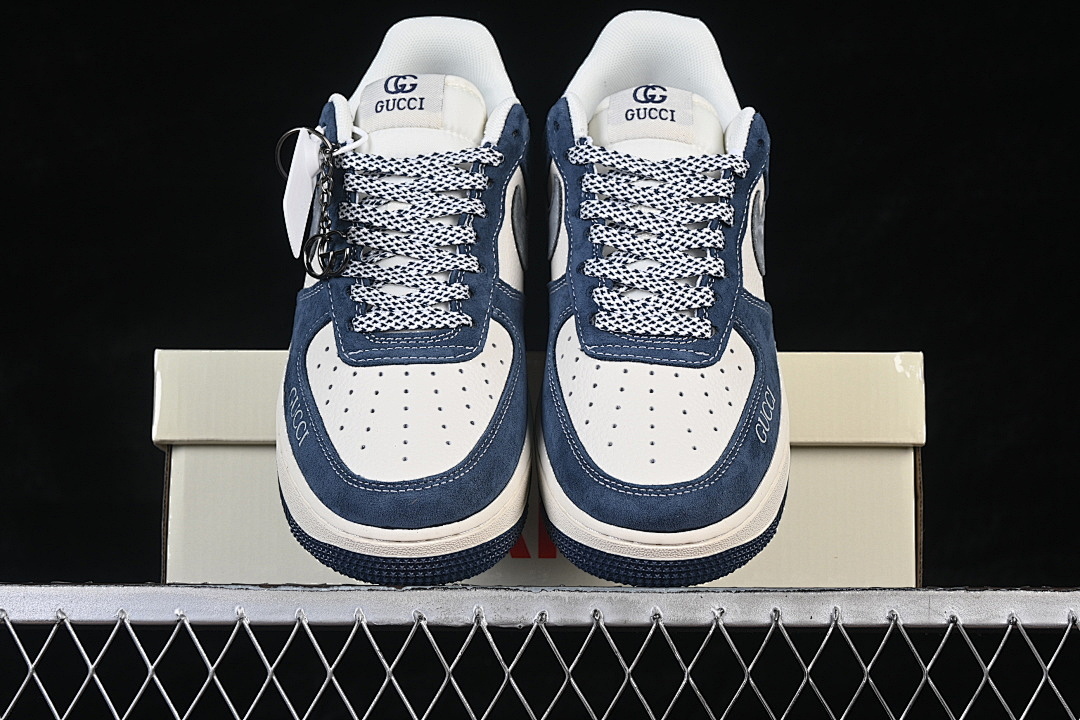 Nike [XL1979-139]-[AIR FORCE 1 07 LOW WHITE/BLUE/GREY]-[WOMAN:36-39]-[MAN:40-45] - Image 13
