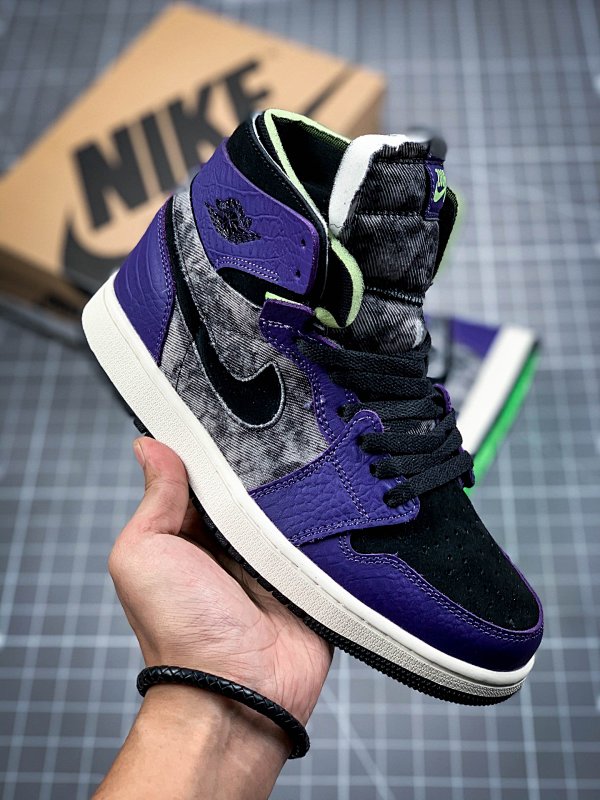 Jordan AIR Jordan 1 HIGH ZOOM COMFORT BAYOU BOYS NEW ORCHID/LIME BLAST/BLACK · DC2133-500, photo 1