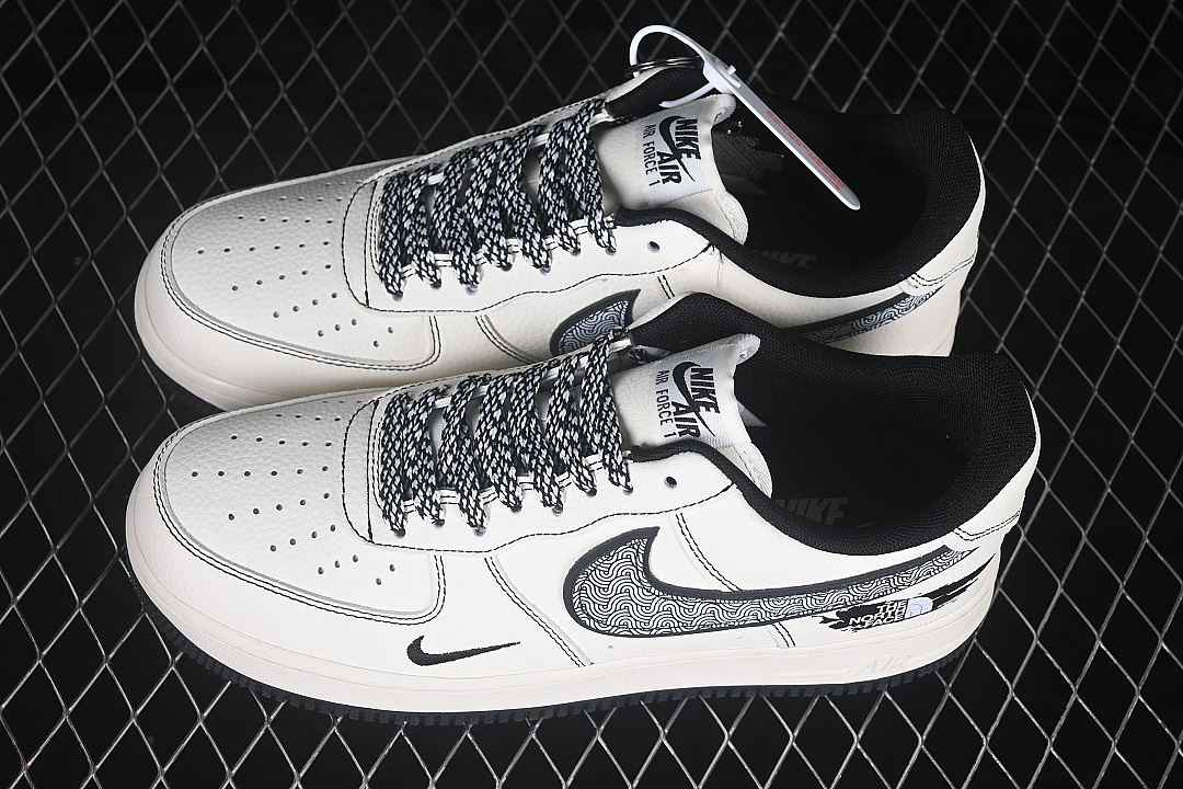 Nike [GS2288-006]-[AIR FORCE 1 07 LOW CASUAL SNEAKERS WHITE/BLACK]-[WOMAN:36-39]-[MAN:40-45] - Image 10