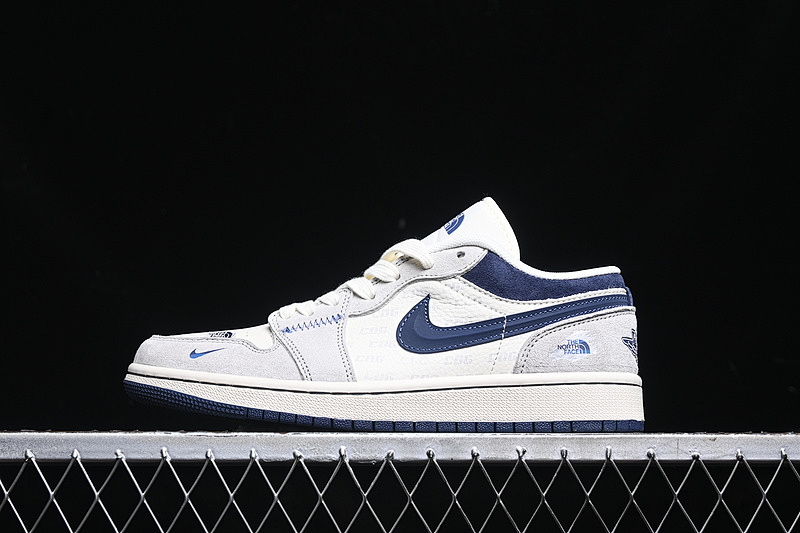 Jordan AIR Jordan 1 LOW WHITE/GREY/BLUE · DM9188-010, photo 1