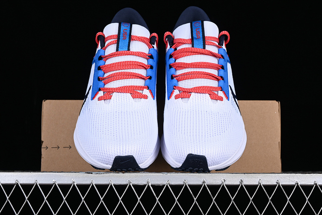 Nike [FJ2840-100]-[AIR ZOOM PEGASUS 40 WHITE/BLACK/BLUE/ORANGE]-[MAN:39-45] - Image 12