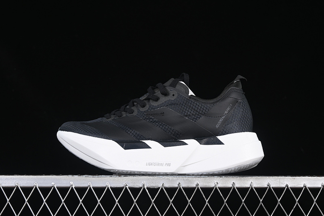 Adidas [JR6360]-[ADIZERO ADIOS 4 M BLACK/WHITE]-[WOMAN:36-39]-[MAN:40-45] - Image 2