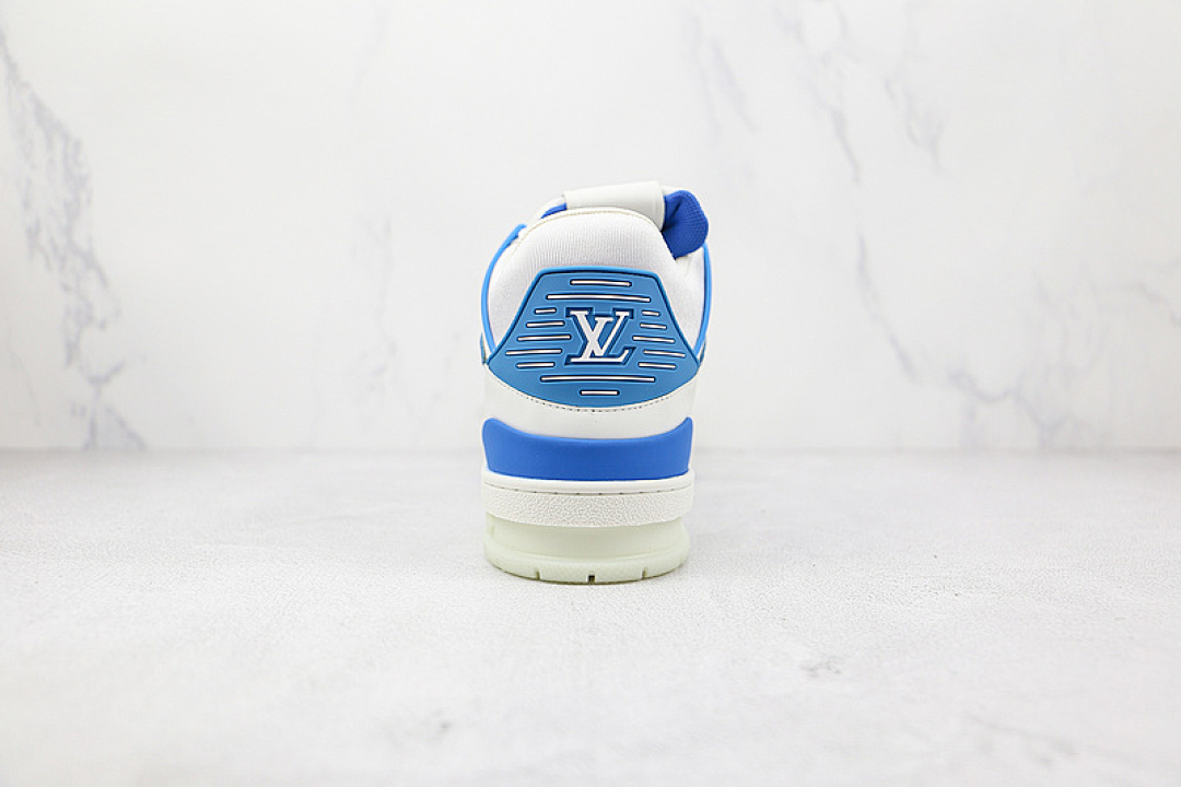 Louis Vuitton [L*V SHOES TRAINER WHITE/WHITE/BLUE]-[MAN:39-45] - Image 10