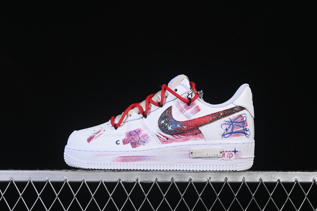 Nike [521-621]-[AIR FORCE 1 07 LOW GEMINI WHITE/RED]-[WOMAN:36-39]-[MAN:40-45] - Image 2